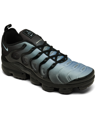 Nike Men's Air Vapormax Plus Running Sneakers From Finish Line In Black,aluminum
