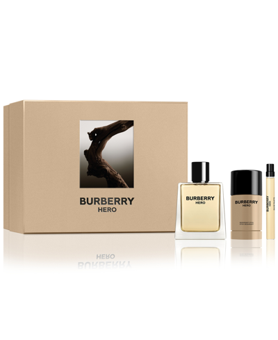 Burberry Men's 3-pc. Hero Eau De Toilette Gift Set In No Color