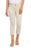 Nydj Chloe Hollywood Frayed Capri Jeans In Feather
