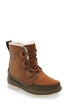 Sorel Torino Ii Parc Shearling Velvet Tan Olive Green Waterproof Boots In Velvet Tan Oli