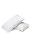 Night Lark Linen White Seersucker Pillowcase Set In White