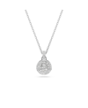 Swarovski Meteora Pendant Small Rhodium Shiny Crystal In Silver