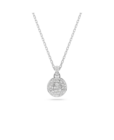 Swarovski White, Rhodium Plated Or Gold-tone Or Rose-gold Tone Meteora Pendant Necklace In Silver