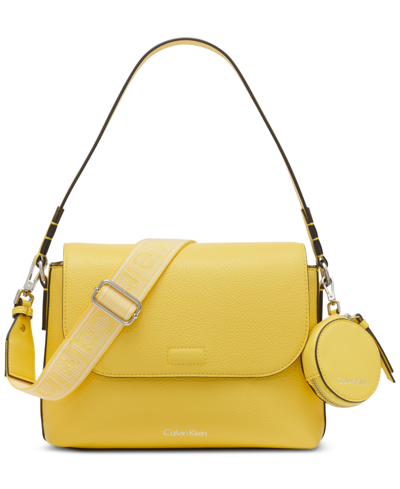 Calvin Klein Millie Small Convertible Shoulder Bag In Pineapple