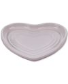 Le Creuset Figural Heart Collection Stoneware Heart Spoon Rest In Shallot