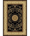 KM HOME CLOSEOUT KM HOME 1419 NAVELLI BLACK AREA RUG COLLECTION