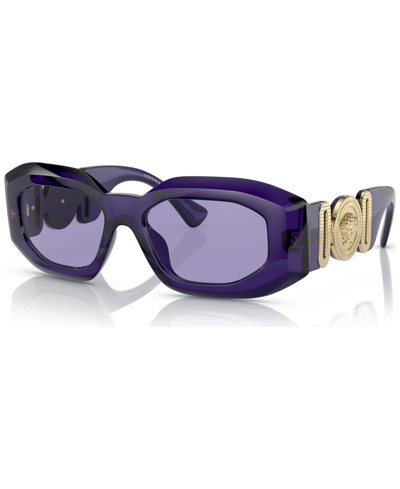 Versace Unisex Sunglasses, Ve4425u In Purple Transparent