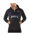 Starter Black Baltimore Ravens Domestic Post Season Full-zip Hoodie In Black