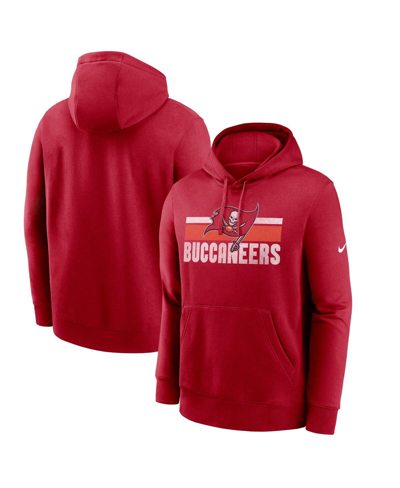 Nike Tampa Bay Buccaneers Club Menâs  Men's Nfl Pullover Hoodie In Red