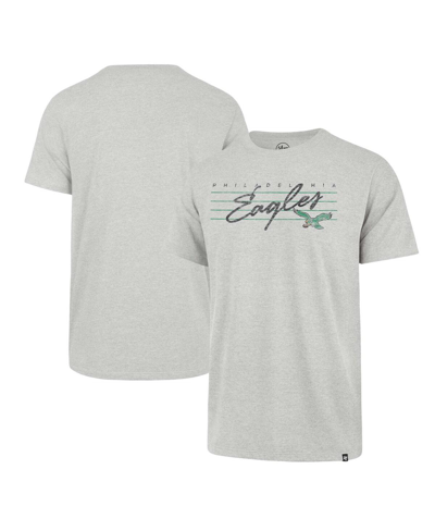 47 Brand Men's ' Gray Distressed Philadelphia Eagles Downburst Franklin T-shirt