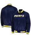 Mitchell & Ness Men's  Navy Indiana Pacers Hardwood Classics Throwback Wordmark Raglan Full-snap Jack In Navy