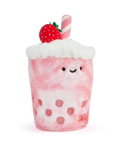 Geoffrey's Toy Box Kids' Tasties 10" Strawberry Boba Plush In Pink