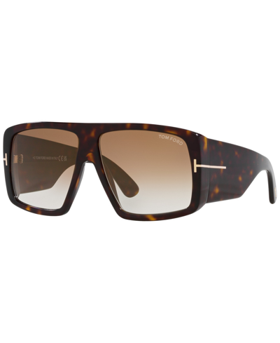 Tom Ford Unisex Sunglass Raven In Brown