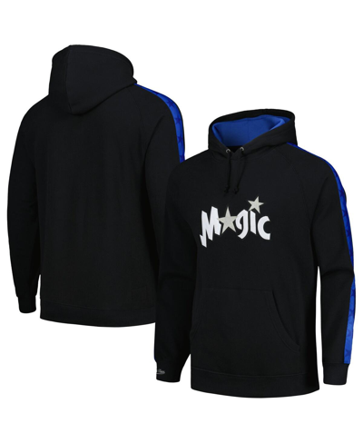 Mitchell & Ness Men's  Black Orlando Magic Hardwood Classics Nights Raglan Pullover Hoodie