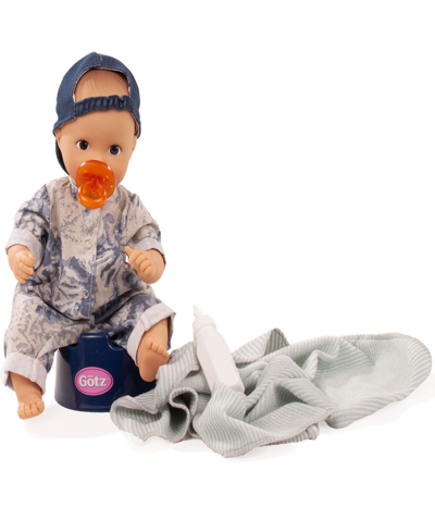 Götz Kids' Little Aquini Boy Drink Wet Bath Doll In Multi