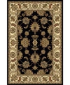 KM HOME CLOSEOUT KM HOME 1330 1224 BLACK NAVELLI BLACK AREA RUG COLLECTION