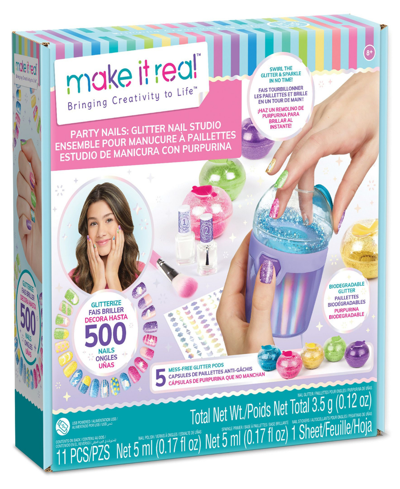 Make It Real Kids' Party Nails Glitter Nail Studio In Multi