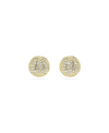 SWAROVSKI WHITE, GOLD-TONE METEORA STUD EARRINGS