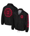 The Wild Collective Men's And Women's  Black Ohio State Buckeyes Coaches Full-snap Jacket In Black