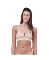 Skarlett Blue Spellbound Wireless Triangle Bralette In Nylon Beige