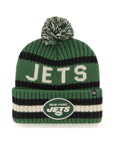 47 Brand Men's Green New York Jets Bering Cuff Pom Knit Hat