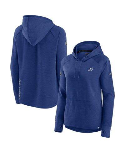 Fanatics Women's  Heather Blue Tampa Bay Lightning Authentic Pro Pullover Hoodie