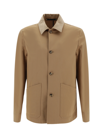 Paul Smith Jacket In Brown