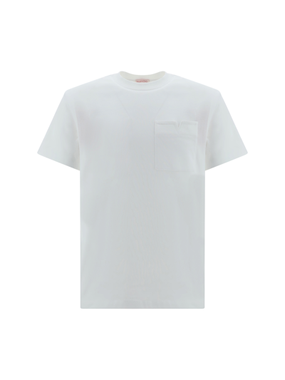 Valentino Pap T-shirt In Bianco