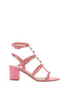 Valentino Garavani Rockstud Open Toe Sandals In Bubble