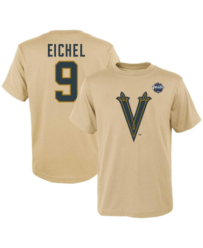 OUTERSTUFF BIG BOYS JACK EICHEL CREAM VEGAS GOLDEN KNIGHTS 2024 NHL WINTER CLASSIC NAME AND NUMBER T-SHIRT