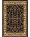 Km Home Closeout  1318 1527 Black Navelli Black Area Rug Collection In Black