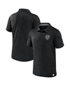 Fanatics Branded  Black Los Angeles Kings Authentic Pro Jacquard Polo In Black