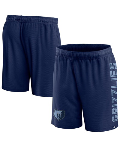 Fanatics Men's  Navy Memphis Grizzlies Post Up Mesh Shorts