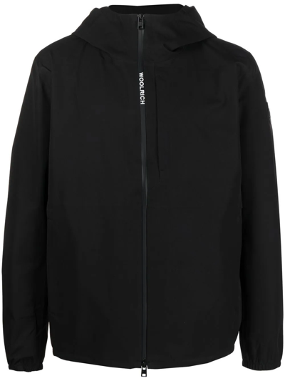 Woolrich Pacific Jacket In Tech Softshell In Black