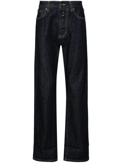 Alexander Mcqueen Black Straight Mid Rise Jeans