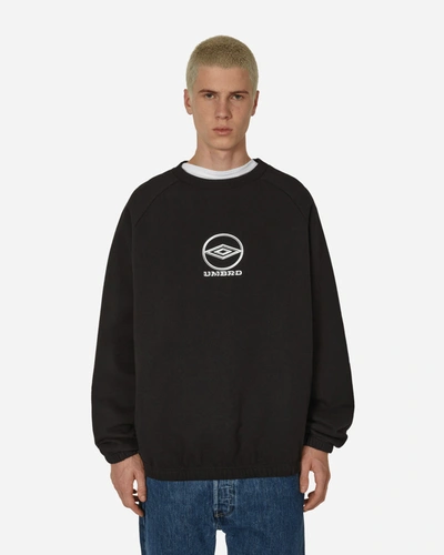 Umbro Logo Cotton Crew Sweatshirt In Black