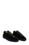 P448 Yam Skate Sneaker In Black-neon Green