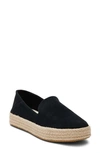 TOMS CAROL SUEDE PLATFORM ESPADRILLE