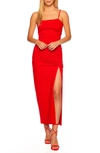 SUSANA MONACO SLEEVELESS BODY-CON MIDI DRESS