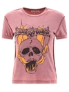 Acne Studios Pink Faded T-shirt In Pink