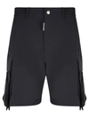 Dsquared2 Slogan-print Elasticated-waist Shorts In Black