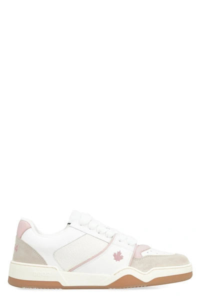 DSQUARED2 DSQUARED2 SPIKER LEATHER LOW-TOP SNEAKERS
