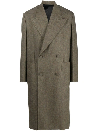 Givenchy Oversized Long Coat In Kaki