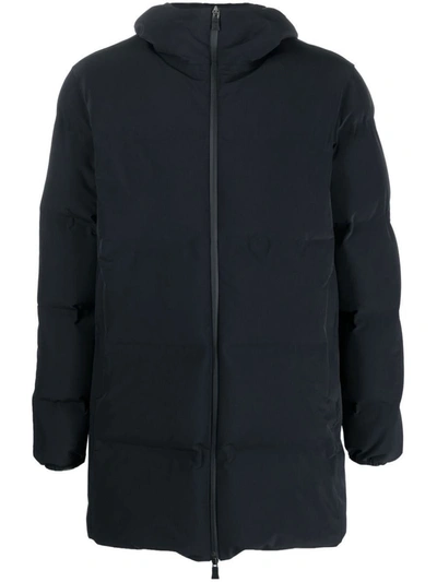 Herno Long Quilted Parka In Black