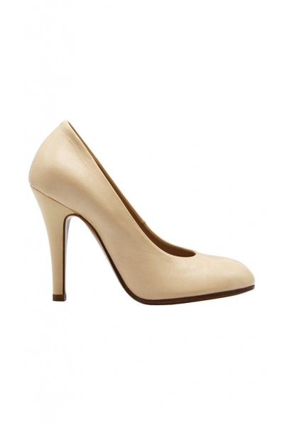 Maison Margiela Decolletè Tabi In Color Skin. In Beige