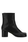 Maison Margiela Tabi Leather Ankle Boots In Black