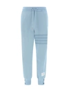Thom Browne 4-bar-stripe Cotton Track Pants In Blue