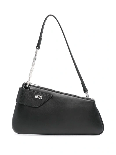 Gcds Comma Notte Shoulder Bag In Black