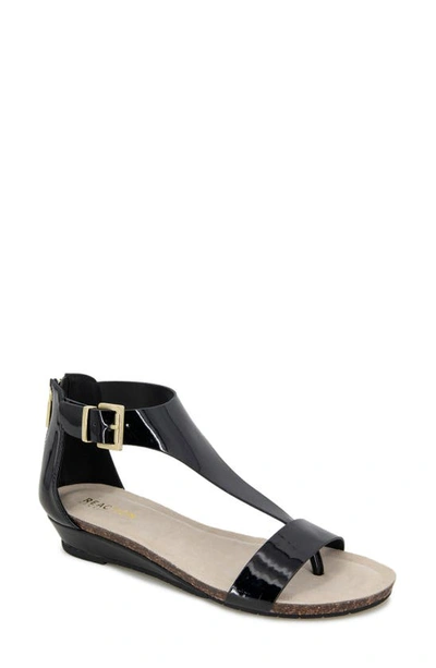 Reaction Kenneth Cole Great Gal Ankle Strap Sandal In Black