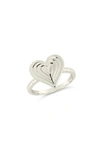 STERLING FOREVER STERLING FOREVER BEATING HEART RING